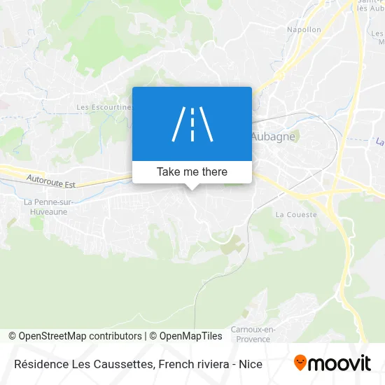 Résidence Les Caussettes map