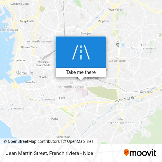 Mapa Rue Jean Martin
