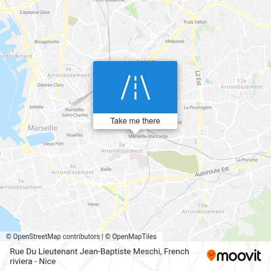 Rue Du Lieutenant Jean-Baptiste Meschi map