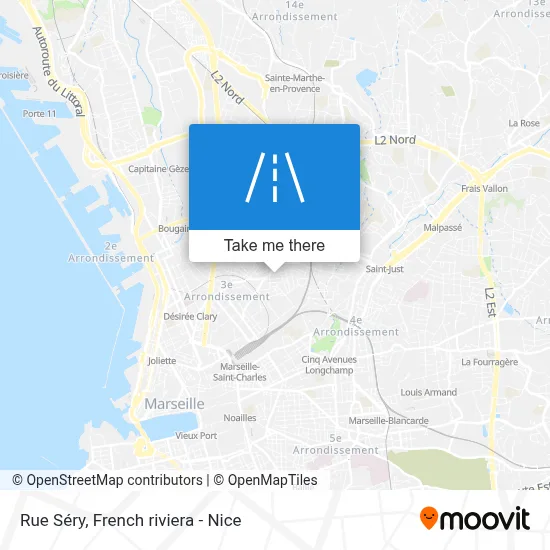 Rue Séry map
