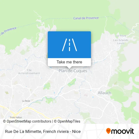 Rue De La Mimette map