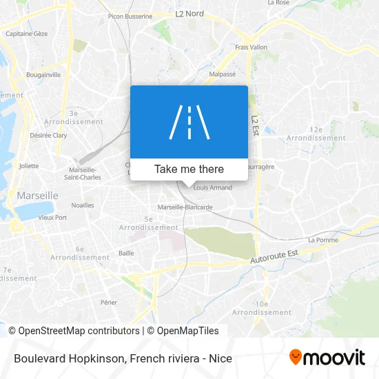 Boulevard Hopkinson map