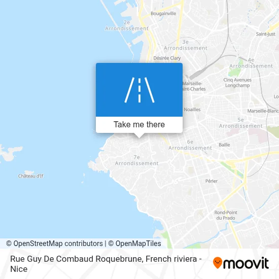 Rue Guy De Combaud Roquebrune map