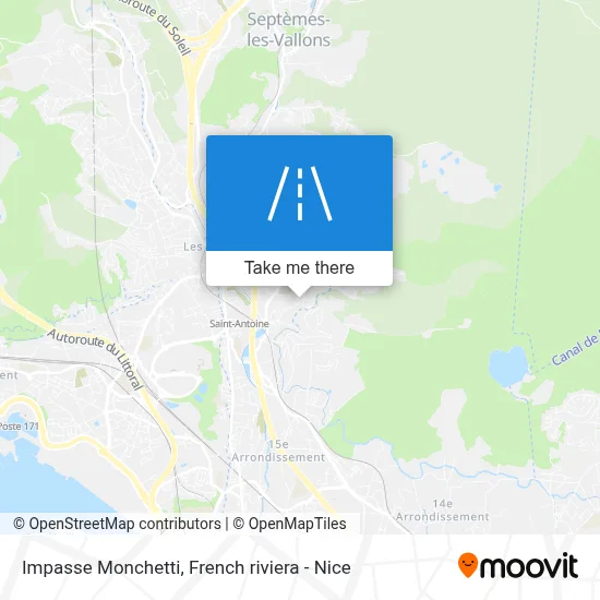 Impasse Monchetti map