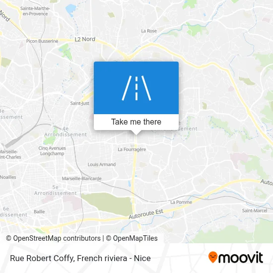 Rue Robert Coffy map