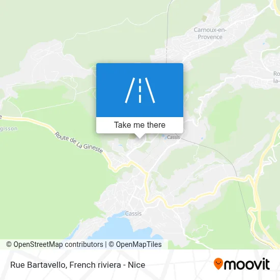 Mapa Rue Bartavello