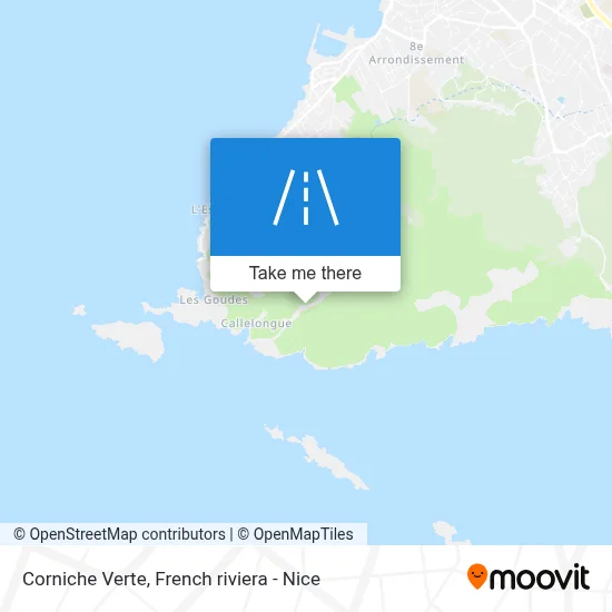 Corniche Verte map