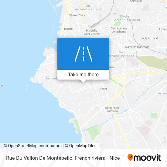 Rue Du Vallon De Montebello map