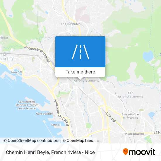 Chemin Henri Beyle map