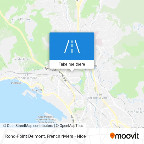 Rond-Point Delmont map