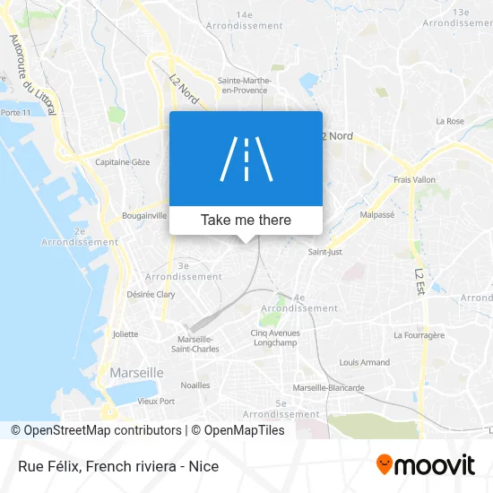 Rue Félix map