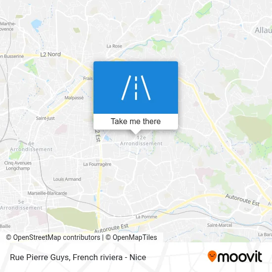 Mapa Rue Pierre Guys