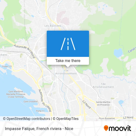 Impasse Falque map