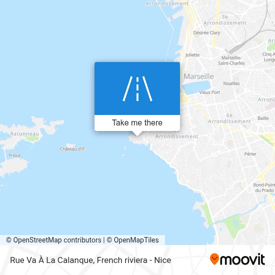 Rue Va À La Calanque map