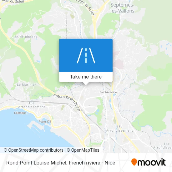 Mapa Rond-Point Louise Michel