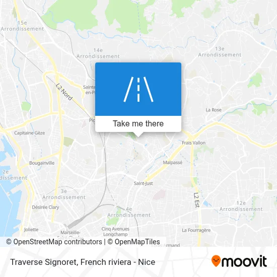 Traverse Signoret map