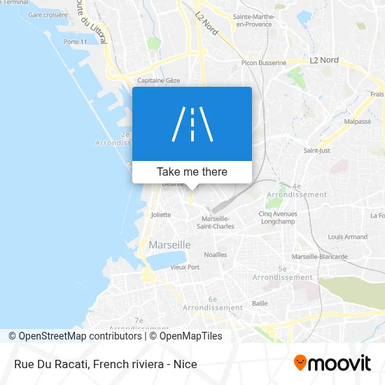 Mapa Rue Du Racati
