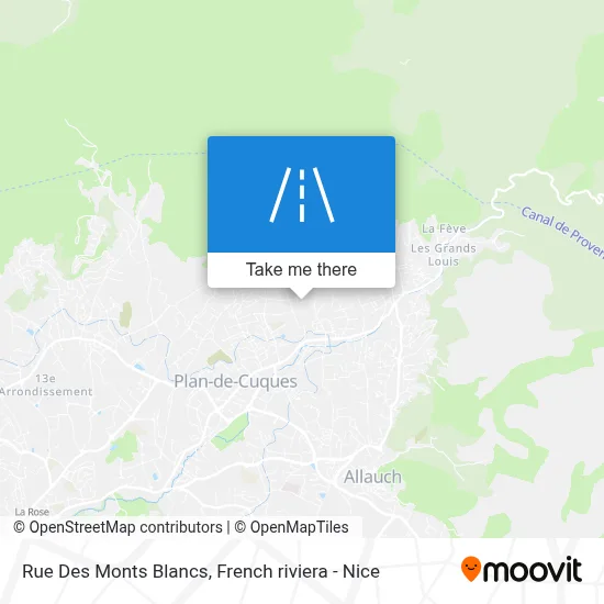 Rue Des Monts Blancs map