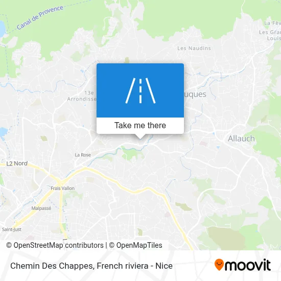 Mapa Chemin Des Chappes