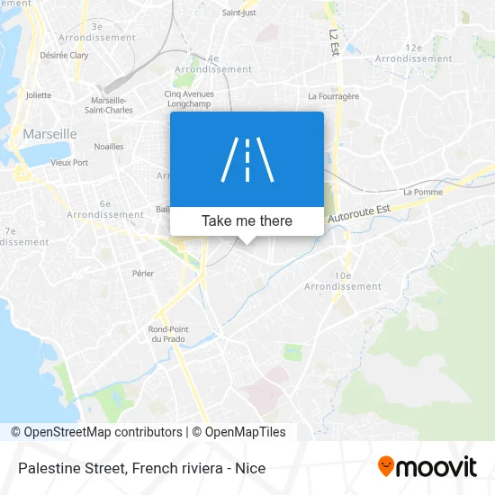 Rue De Palestine map
