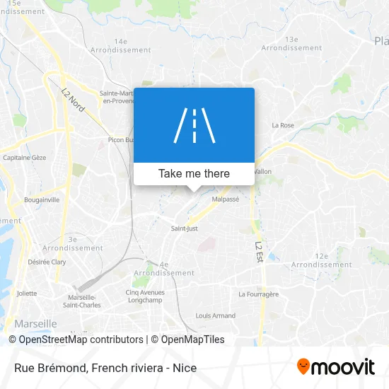 Rue Brémond map
