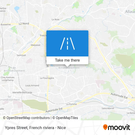 Rue D'Ypres map