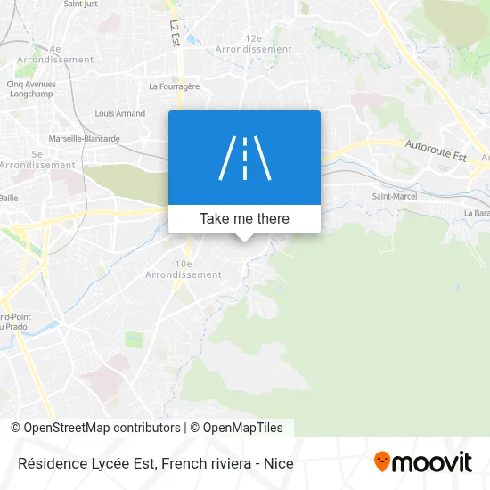 Résidence Lycée Est map