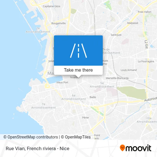 Rue Vian map