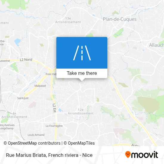 Rue Marius Briata map