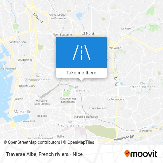 Traverse Albe map