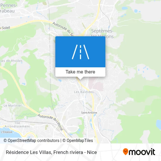 Résidence Les Villas map