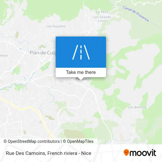 Rue Des Camoins map