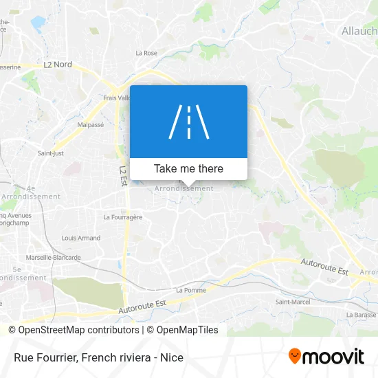 Mapa Rue Fourrier