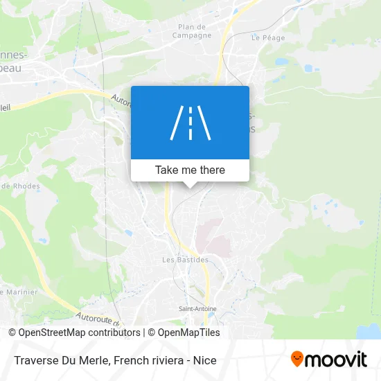 Traverse Du Merle map
