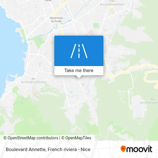 Boulevard Annette map