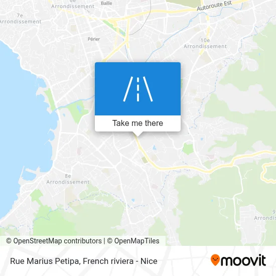 Mapa Rue Marius Petipa