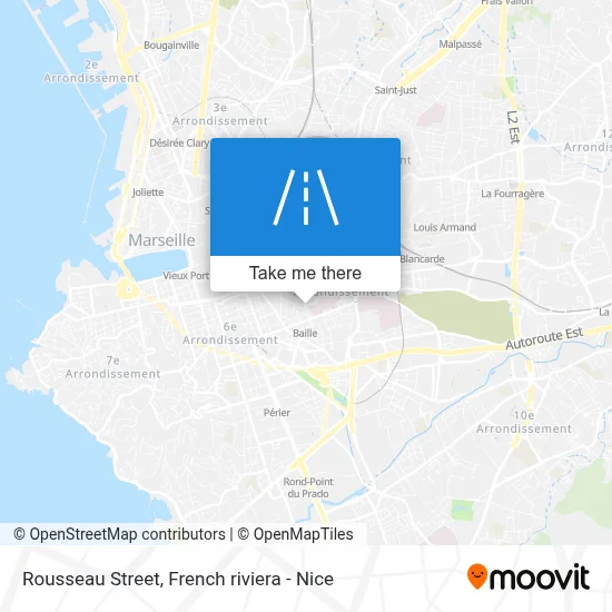 Rue Rousseau map