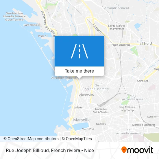 Mapa Rue Joseph Billioud