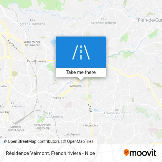Résidence Valmont map