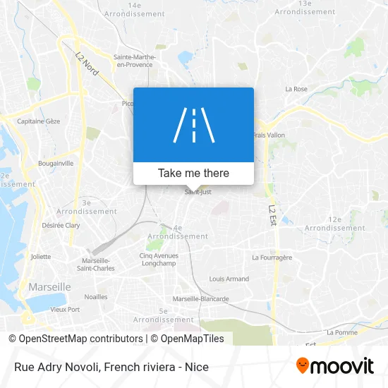 Rue Adry Novoli map