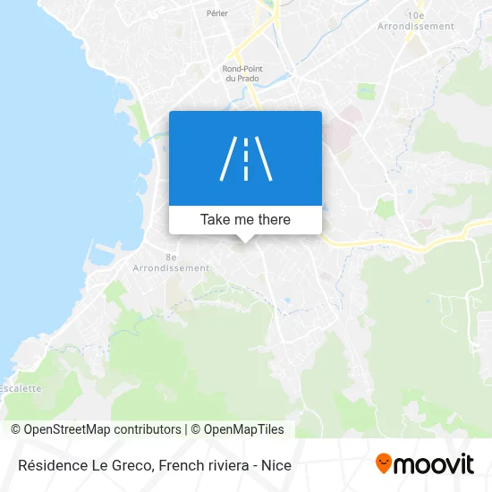 Résidence Le Greco map