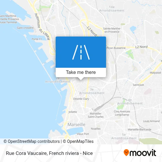 Rue Cora Vaucaire map