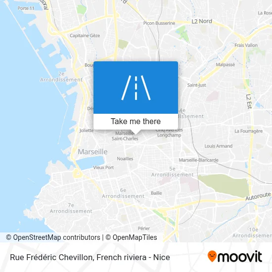 Rue Frédéric Chevillon map