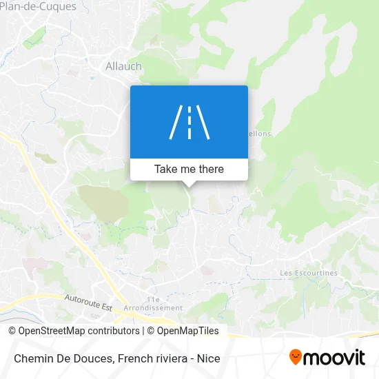 Chemin De Douces map