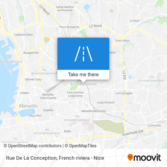 Mapa Rue De La Conception