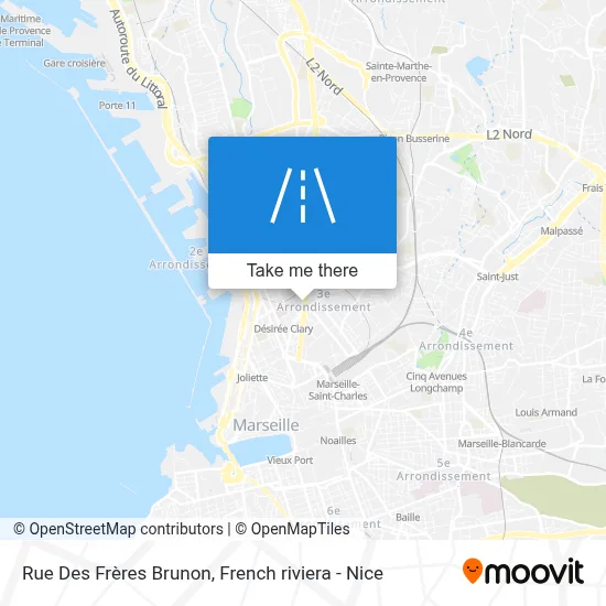 Rue Des Frères Brunon map