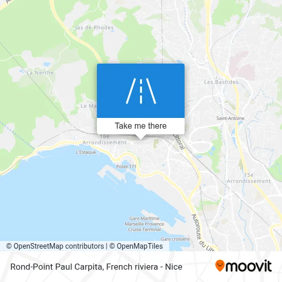 Rond-Point Paul Carpita map
