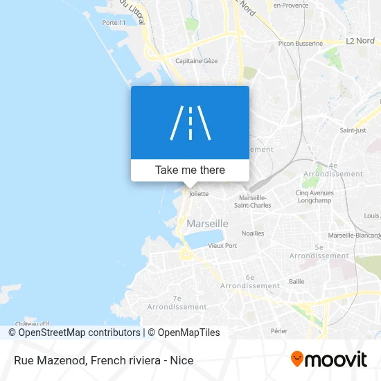 Rue Mazenod map