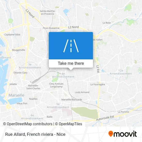 Rue Allard map