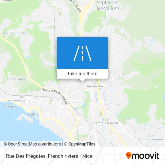 Rue Des Frégates map